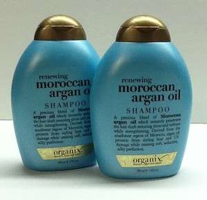 New Organix Renewing Moroccan Argan Oil Shampoo ( 2 Pack ) 13 Oz Each 