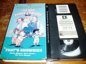 The New Three Stooges Thats Showbiz animated VHS  
