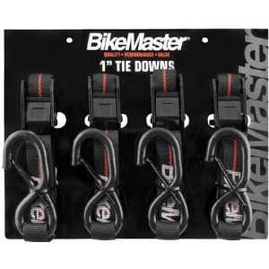  BikeMaster Tiedowns Black 1X72 Automotive