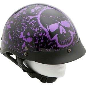  Kerr Shorty Boneyard Helmet   X Small/Purple Automotive