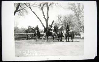 Nogales AZ~ 1930s S ~ S RANCH ~ COWBOYS ON HORSES~RPPC  