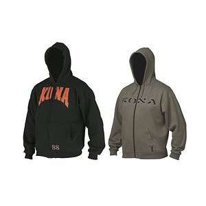  KONA Kona Deluxe Zip Hooded Sweatshirt Xxsmall Grey/Black 
