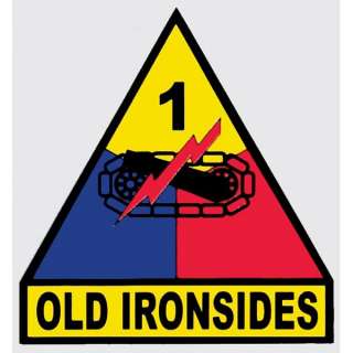 US ARMY 1ST ARMORED DIVISION STICKER   DECAL  