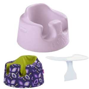  Bumbo BK914 Baby Seat Lilac + Seat Play Tray Ivory + Seat Cover Baby