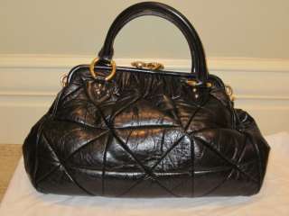 MARC JACOBS QUILTED STAM HAND BAG PURSE SATCHEL  