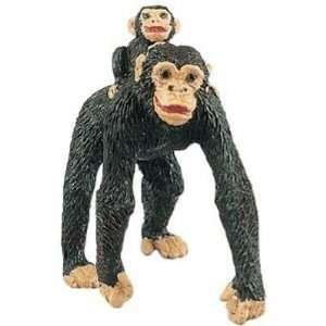  Wild Safari Wildlife Chimpanzee with Baby Toys & Games