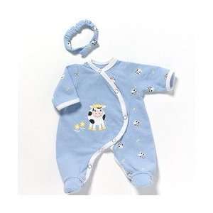  Baby Doll Cow Pajamas and Headband Toys & Games