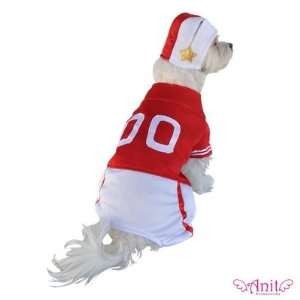  Red Football Player Dog Costume Size Small (8   12 L 
