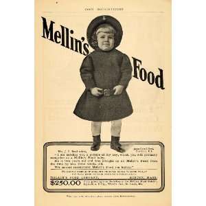  1904 Ad Mellins Food Company Boston Baby Boy MA Infant 