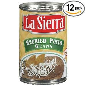 La Sierra Refried Pinto Beans, 15.2000 ounces (Pack of12)  