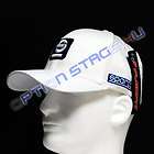 Sparco Racing Icon FlexFit Baseball Cap Hat White S/M
