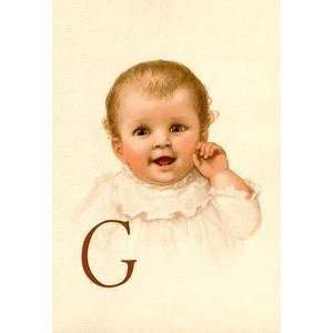  Vintage Art Baby Face G   11253 0