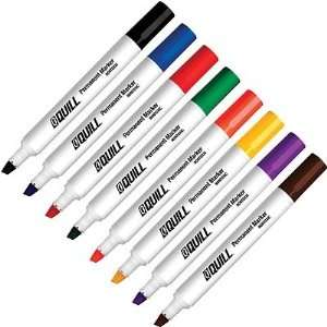 Quill Brand Permanent Chisel Tip Markers Assorted Colors