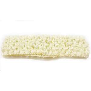   Ivory Crochet Headband Stretch and Soft for baby girls Beauty