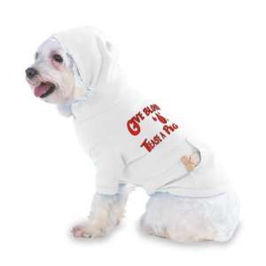 Give Blood Tease a Pig Hooded (Hoody) T Shirt with pocket for your Dog 