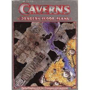  Caverns   Dungeon Floor Plans Role Playing Aid for 
