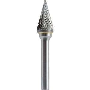 SM) Pointed Cone Carbide Burr 1/2 x 1 Use Iron, Non Ferrous Metals 