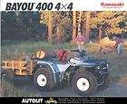 1993 Kawasaki Bayou 400 4x4 KLF400 B1 ATV Brochure