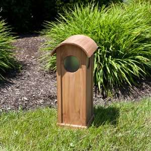  Teak Wood Lantern with Rounded Top Patio, Lawn & Garden