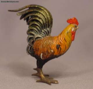 Beautirful Cold Painted Vienna Bronze Rooster  