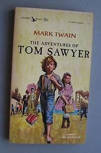 PaperBack Book Tom Sawyer 1962Mark Twain  