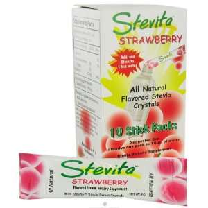  Stevia Strawberry Flavored   Stick Pack   10 x 2.1 oz 