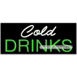 Cold Drinks Neon Sign Grocery & Gourmet Food