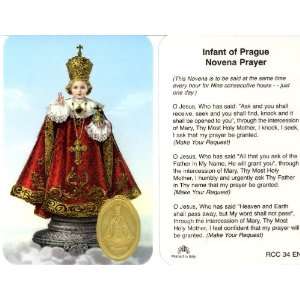  Infant of Prague Prayer Card (RCC 34E) Baby