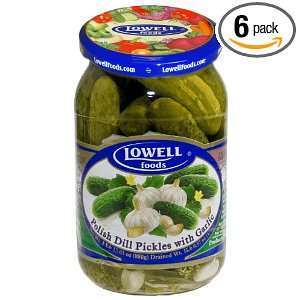 Lowell Foods Polish Dill Pickles with Grocery & Gourmet Food