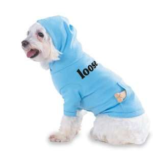 loose Hooded (Hoody) T Shirt with pocket for your Dog or Cat MEDIUM Lt 