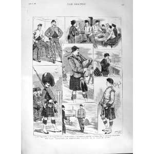  1882 EDINBURGH CASTLE BAGPIPES SENTRY YOUNG BUGLER