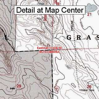 USGS Topographic Quadrangle Map   Eastman Creek SE, Colorado (Folded 