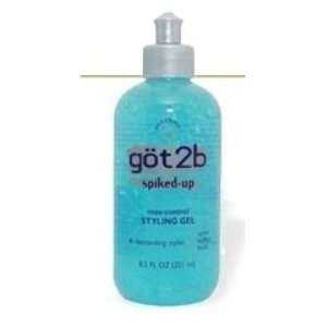  Got2B Spiked Up Styling Gel, Max Control, 8.5 oz (2 Pack 