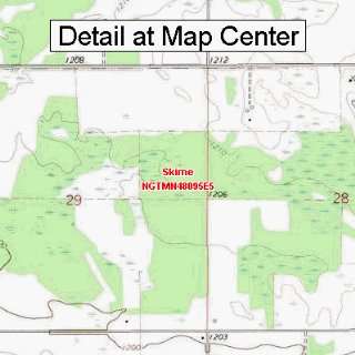  USGS Topographic Quadrangle Map   Skime, Minnesota (Folded 