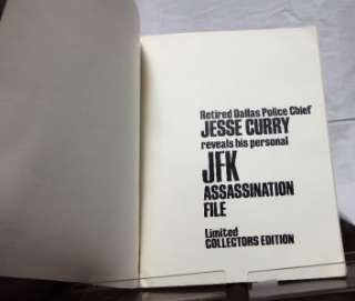   Jesse Curry Personal JFK Assassination File Ltd Edition 1969  