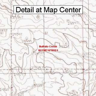  USGS Topographic Quadrangle Map   Buffalo Creek, Montana 