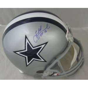  Troy Aikman Autographed Dallas Cowboys Full Size Helmet 