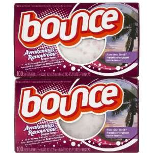 Bounce Awakenings Dryer Sheets, Paradise Thrill, 100 ct 2 pack  