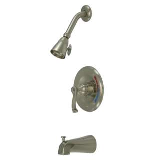   bathroom fixtures Brushed Satin Nickel tub and shower faucet  