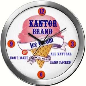  KANTOR 14 Inch Ice Cream Metal Clock Quartz Movement 