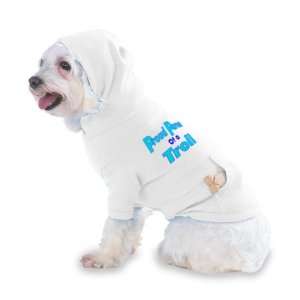   Troll Hooded (Hoody) T Shirt with pocket for your Dog or Cat LARGE