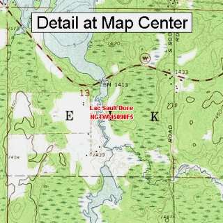 USGS Topographic Quadrangle Map   Lac Sault Dore, Wisconsin (Folded 