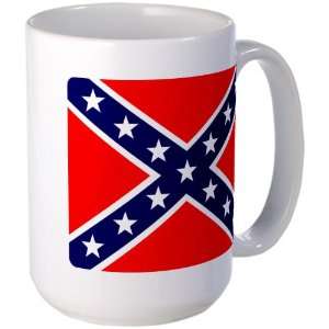   Large Mug Coffee Drink Cup Rebel Confederate Flag HD 