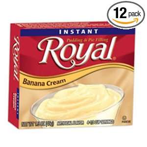 Royal Instant Pudding, Banana, 1.8 Ounce (Pack of 12)  