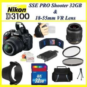  Nikon D3100 14.2MP Digital SLR Camera with 18 55mm f/3.5 5 