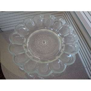  CUT GLASS DEVILED EGG TRAY GOOD CONDITION Everything 