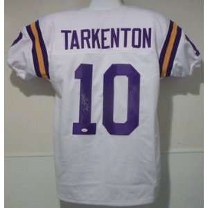  Fran Tarkenton Autographed Minnesota Vikings White Jersey 