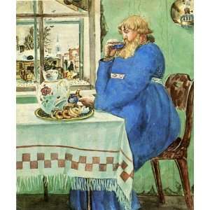 FRAMED oil paintings   Boris Kustodiev   24 x 28 inches   Coachman at 