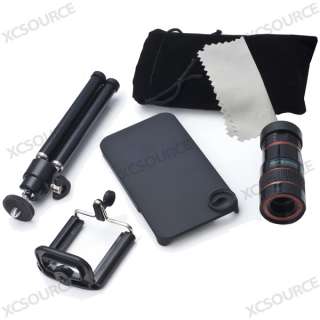 8x Zoom Telescope Camera Lens Kit + Tripod + Case For Apple iPhone 4 