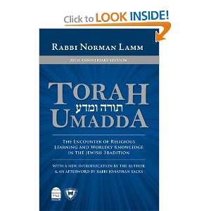  Torah Umadda [Hardcover] Norman Lamm Books
